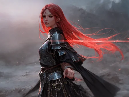 (A cursed knight, clad in black armor,) must journey through a desolate, haunted land to reach the Elden_Ring and lift the (curse that plagues their soul.)Along the way, they encounter other travelers, (each struggling with their own demons and secrets), As they draw closer to the Elden Ring, they are confronted with visions of their past mistakes, (all tinged with a red hue,)
looking at viewer, highres, superb, 8k wallpaper, extremely detailed, intricate, unreal engine 5, volumetric lighting, realistic, realistic lighting, cinematic, 4k, cinematic lighting, 8k, depth of field, 3d, perfect, award-winning, hyper-detailed, photorealistic, ultra realistic, realistic light, hard lighting, intricate details, stop motion, hyperfocus, tonemapping, sharp focus, hyper detailed, detailed eyes, eyes focus, (illustration:1.1), highres, (extremely detailed CG unity 8k wallpaper:1.1), (beautiful face:1.15), (cowboy_shot:1.5)
(nixeu_soft:0.7), (nixeu_white:0.7),