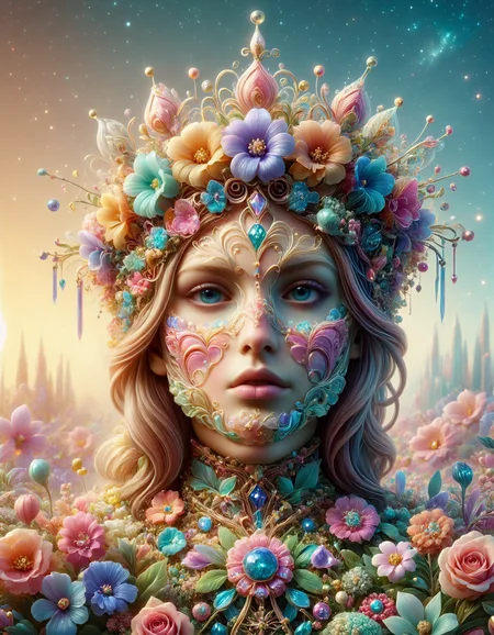 cinematic still A crown made out of iridescent jelly and flowers, p1nk1r1j3lly . emotional, harmonious, vignette, 4k epic detailed, shot on kodak, 35mm photo, sharp focus, high budget, cinemascope, moody, epic, gorgeous, film grain, grainy, A crown made out of iridescent jelly and flowers, p1nk1r1j3lly, extremely detailed, beautiful, epic cinematic color, sharp focus, intricate, elegant, complimentary colors, highly reflected, deep aesthetic, glowing rich vivid, fine detail, full perfect, pretty, stunning, flawless composition, symmetry, innocent, novel, romantic, light