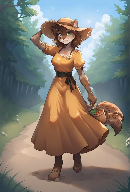score_9, score_8_up, score_7_up, score_6_up, score_5_up, score_4_up, nature, sand, grass, sunbeam BREAK
kathrin vaughan, 1girl, smile, looking at viewer, full body, medium hair, straw hat, yellow dress, standing <lora:kathrin_vaughan_ponyxl_r6_e10:0.7> BREAK
<lora:Smooth Style 2 SDXL_LoRA_Pony Diffusion V6 XL:1>