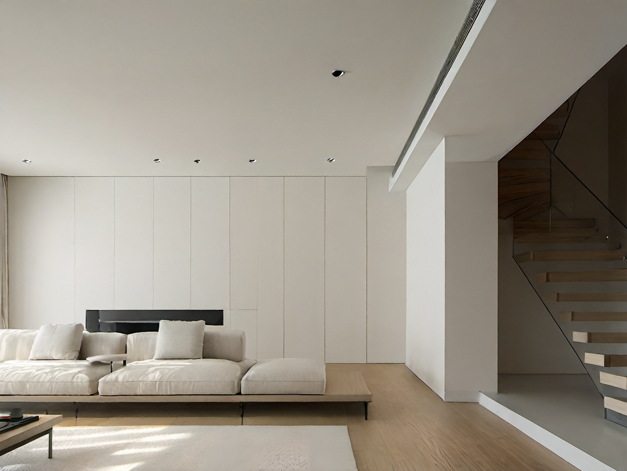 bestquality,masterpiece,highquality,real,realistic,superdetailed,fulldetail,8K,Wooden leisure,living room,stairs,couch,tea table,step,carpet,wooden floor,Glass handrail,sofa,window,curtains,still life,ceiling,cabinet,<lora:åæ¨ä¼é²Wooden leisure.xl-000024:1>,