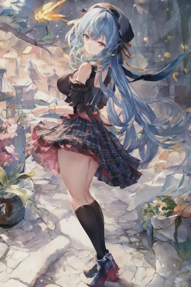 (art by yaguru magiku, (001glitch-core, dreamcore), 8sconception, alberto-mielgo, anime-background-style-v2, Super Quality, Vaporwave,Synth Wave,weirdcore, dreamy, full body
((huge_breasts,ribbon-trimmed sleeves,kneehighs,plaid skirt,heart-shaped pupils,legs apart,arm up,looking afar,black_hair/black_eyes,messy_hair,mature female,skyscraper))
Visual effects:movie lights, ,((masterpiece)),best quality,high resolution illustrations,particle effect,((very detailed CG)),((masterpiece))absurd,intricate details,((8k_wallpaper)),
[[red, blue, green, yellow, black, white, pink, purple, cowboy shot, ((((colorful)))), ink and wash painting, [white hair], delicate and beautiful girl, ((illustration)), ((floating hair)), ((chromatic aberration))]],