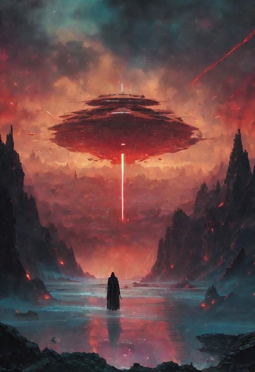 "classic sith, STAR WARS, dark skies epic action maximalist background, war action scene, scary atmosphere, extremely detailed, comprehensive cinematic, epic dark art by Conrad Roset. a masterpiece, 8k resolution, dark fantasy concept art, by Rutkowski, dynamic lighting, hyperdetailed, intricately detailed, Splash screen art, trending on Artstation, deep color, Unreal Engine, volumetric lighting, Alphonse Mucha, Jordan Grimmer, purple and yellow complementary colours"