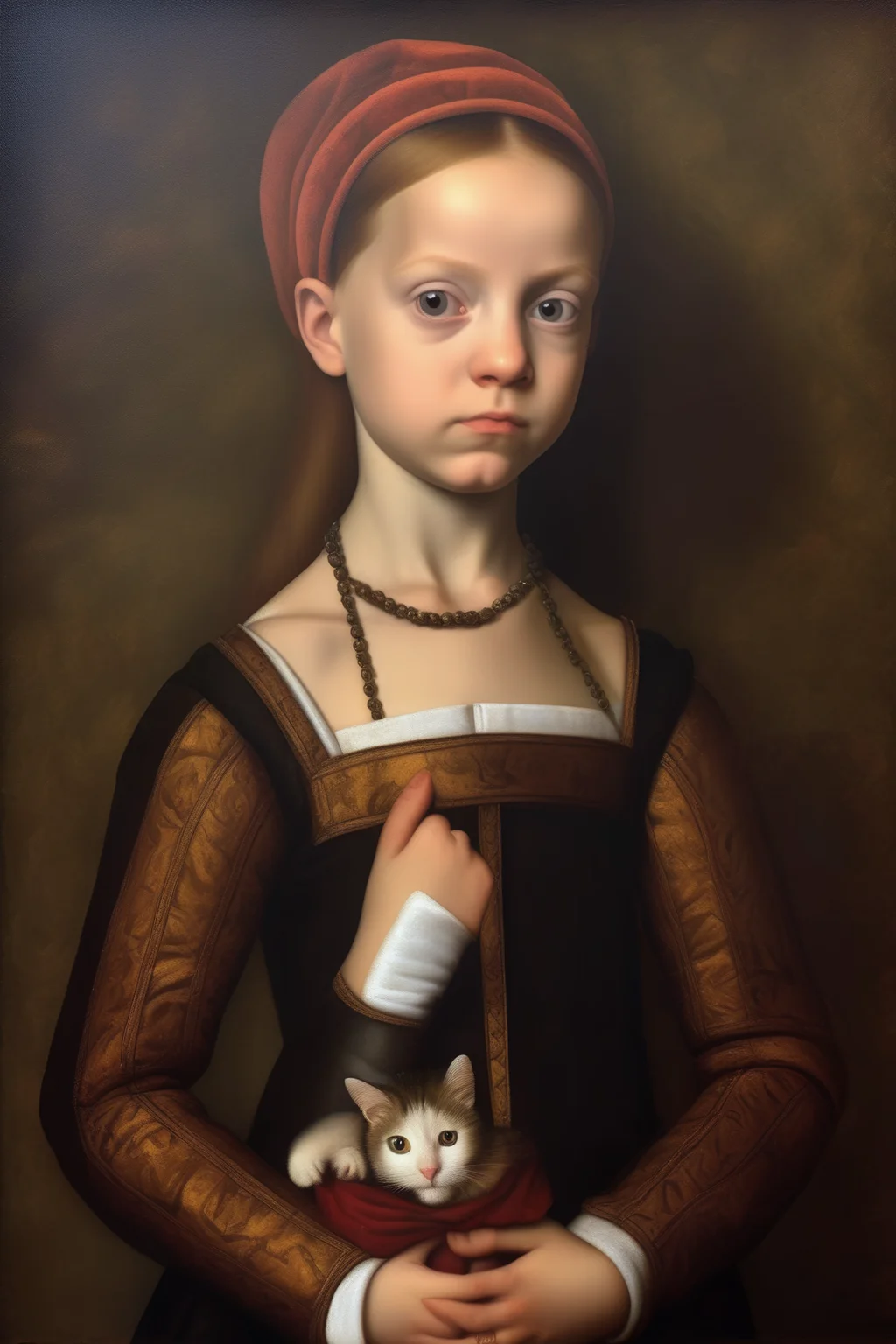 <lora:Sofonisba Anguissola Style:1>Sofonisba Anguissola Style - renaissance oil painting true to history in style of innocent modern remake