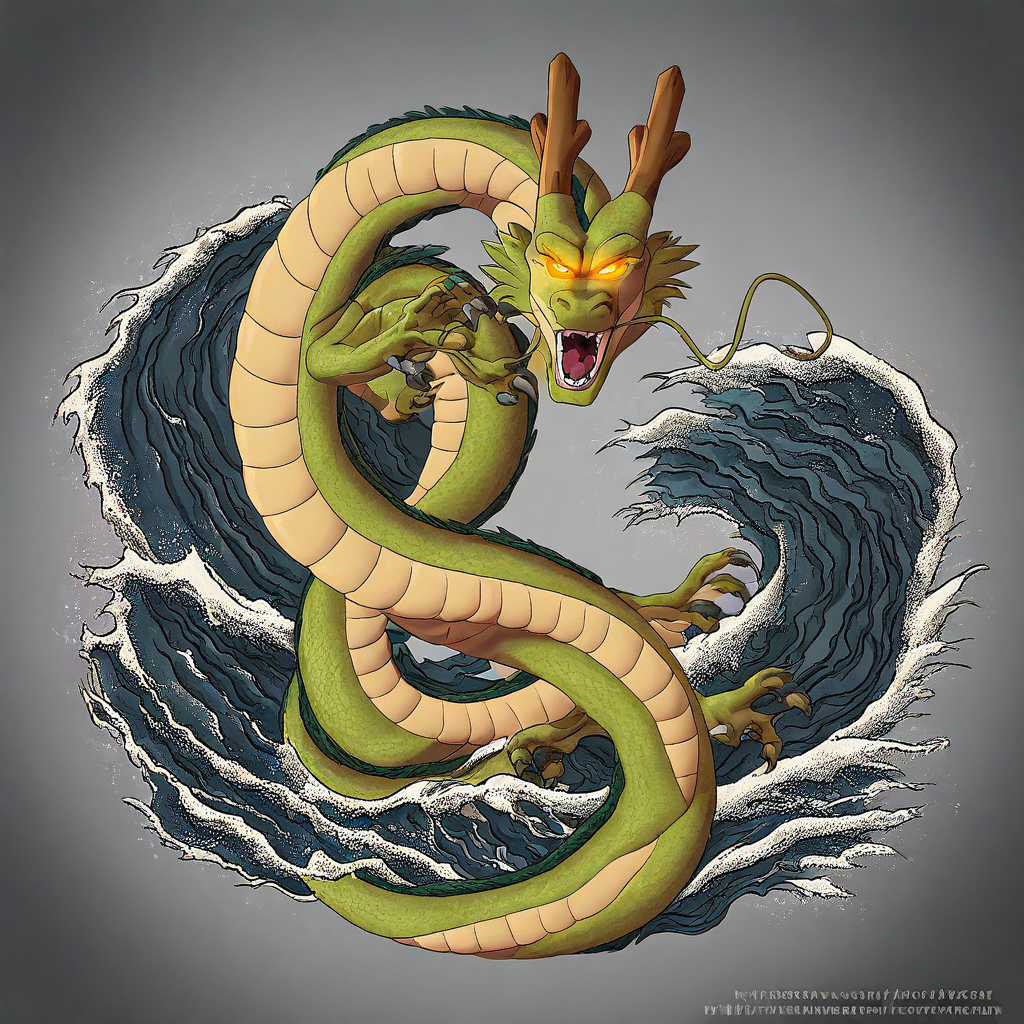 web address, dragon boy, glowing, looking at viewer, grey background, no humans, waves, yaoi, day, open mouth