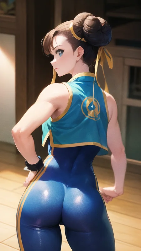 masterpiece, best quality, 1girl, solo, chunli_alpha, looking down, from behind,
wooden floor, <lora:bodyproportionsV25_bodyproportionsV25:0.7>