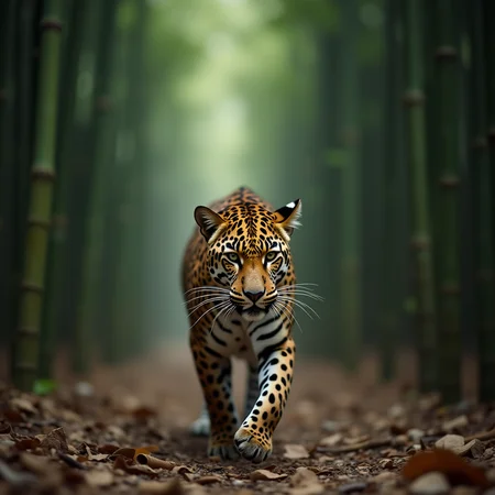 cinematic film still  <lora:Technicolor style v2:1> Technicolor style:2
In the 1950's a leopard is walking through a bamboo forest,outdoors,blurry,no humans,depth of field,blurry background,animal,cat,realistic,bamboo,animal focus,tiger , vivid color, cinematic look, film look, filmic, contrast, detailed, high quality, sharp image, film color, Kodak, Motion Picture, Film style, different color, vivid color, different people, different look, different style, 35MM Film, 16MM Film, Photographic film, artistic style, cinematic style, film granularity, film noise, image noise, artistic effect, Fujicolor, Fuji film, Analog photography, movie style, movie still, Film grain overlay, Film Grain style, Technicolor style . shallow depth of field, vignette, highly detailed, high budget, bokeh, cinemascope, moody, epic, gorgeous, film grain, grainy