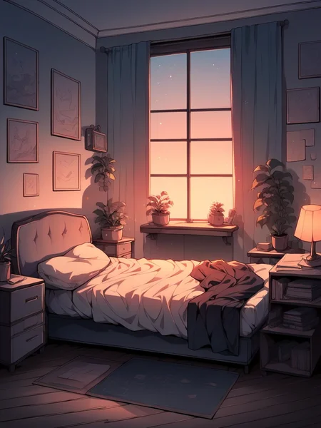 score_9, score_8_up, score_7_up, score_6_up, score_5_up, score_4_up, <lora:l0f1XLP:0.7> l0f1, bedroom,