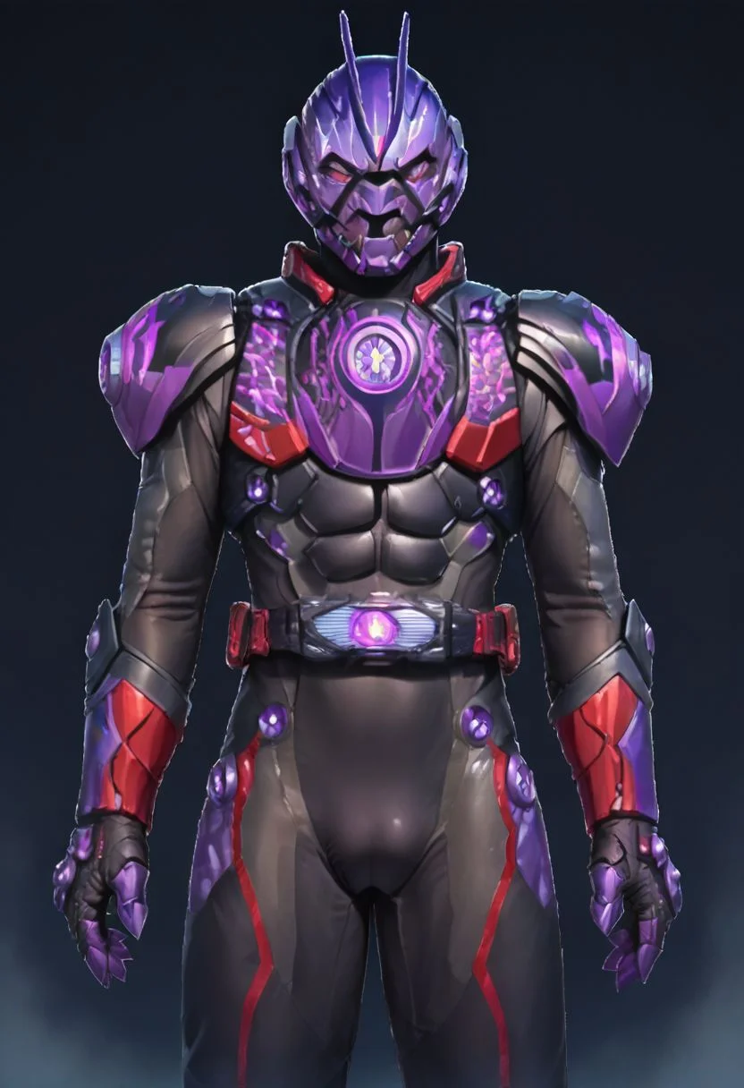 score_9, score_8, score_7, source_cartoon,
gmrider, black bodysuit, purple armor