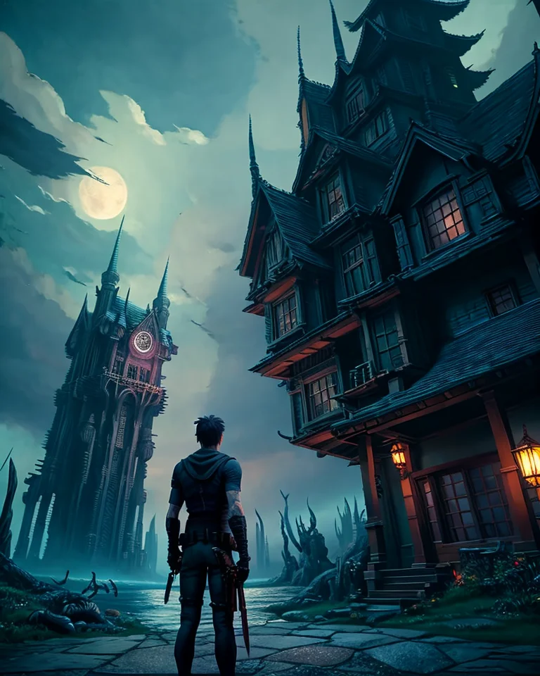 selfie, from behind, looking back, anime version of (was-senua:0.65) by Madhouse, Studio Ghibli
dark fantasy background, charming smirking
by Akira Toriyama and Janek Sedlar ultra realistic highly detailed intricate photorealistic analog style photograph sharp focus on eyes, cinematic lighting