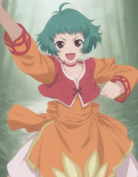 score_9, score_8_up, score_7_up, source_anime,
1girl,solo,
bamboo forest, happy,blush,fighting stance,battle,martial arts,palm sole,
t0ef,
cropped jacket,bow,red choker,orange dress,
<lora:t0ef1.5:1>