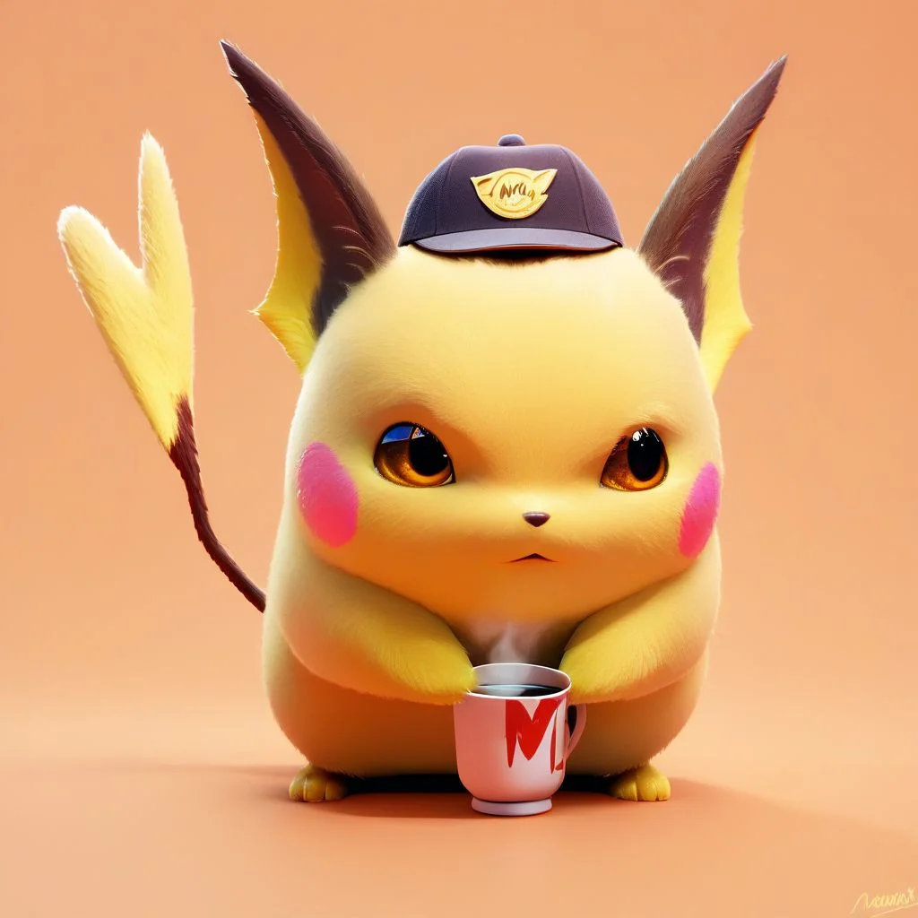 score_9, score_8_up, score_8,
BREAK,
3d, brown eyes, cup, detective pikachu, detective pikachu (character), detective pikachu (movie), feet out of frame, gen 1 pokemon, hat, holding, holding cup, looking away, looking to the side, mcgmark, mug, orange background, pikachu, raichu, realistic, simple background,
,zPDXL,