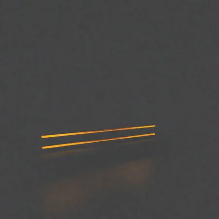 a speeding car at night