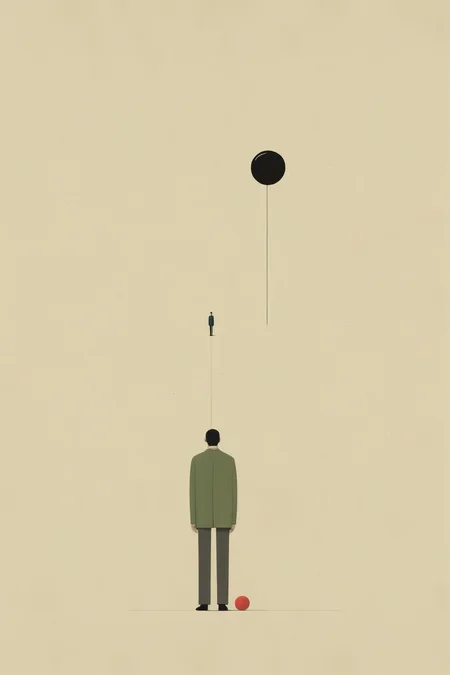 <lora:Alessandro Gottardo style:1>Alessandro Gottardo style - one person solves the complex riddle