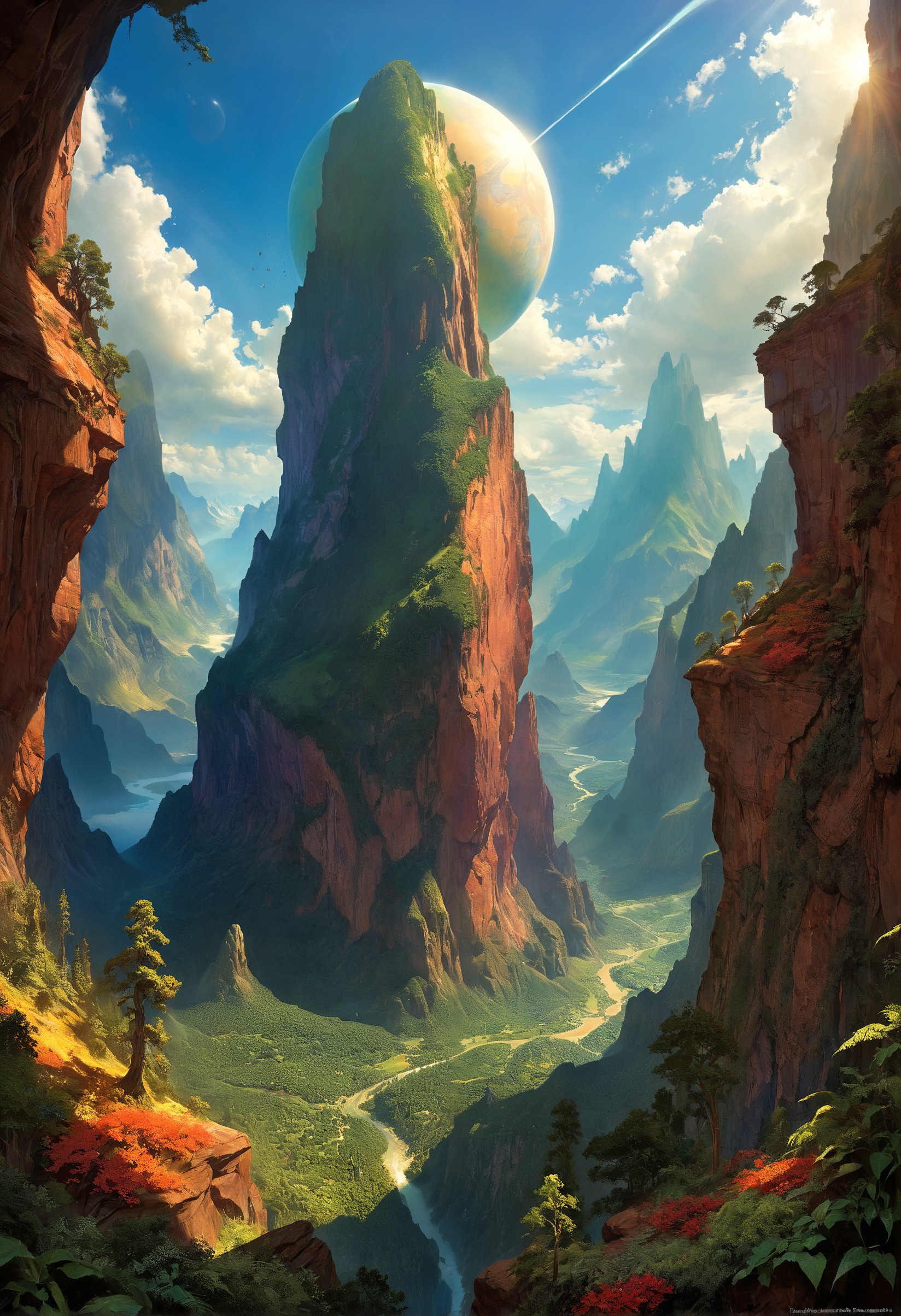by Bill Medcalf and Antonio J. Manzanedo, (terragen, masterful, beautiful:1.2), poster art, bold lines, hyper detailed, expressive, award winning, (scenery:1.3), (intricate details, masterpiece, best quality:1.2), looking at viewer, dynamic pose, wide angle view <lora:add-detail-xl:1> <lora:xl_more_art-full_v1:0.5> <lora:sdxl/nicola_samori_dark_art_style:0.5> in the style of nicola samori