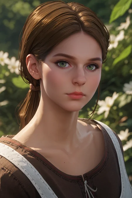 score_9, score_8_up, score_7_up, score_6_up
<lora:KCDTheresa:0.8>
KCDTheresa, 1girl, brown hair, green eyes, long hair, low ponytail, looking at viewer, portrait