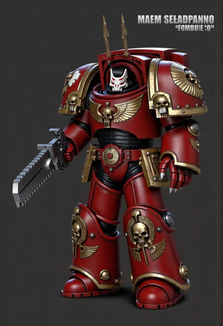 Score_9_up, absurdres, Source: GamesWorkshop, best quality, expressive eyes, perfect face, space marine, Night Lords Traitor Astartes Chapter space marine in terminator armor holding a chainsword, terminator helmet, full body, volumetric lighting project unreal engine, mantisdetailerse, adddetails, <lora:PeopleCountSliderLoRAv1:2.0>, <lora:warhammerAdeptus_v1:0.7>,