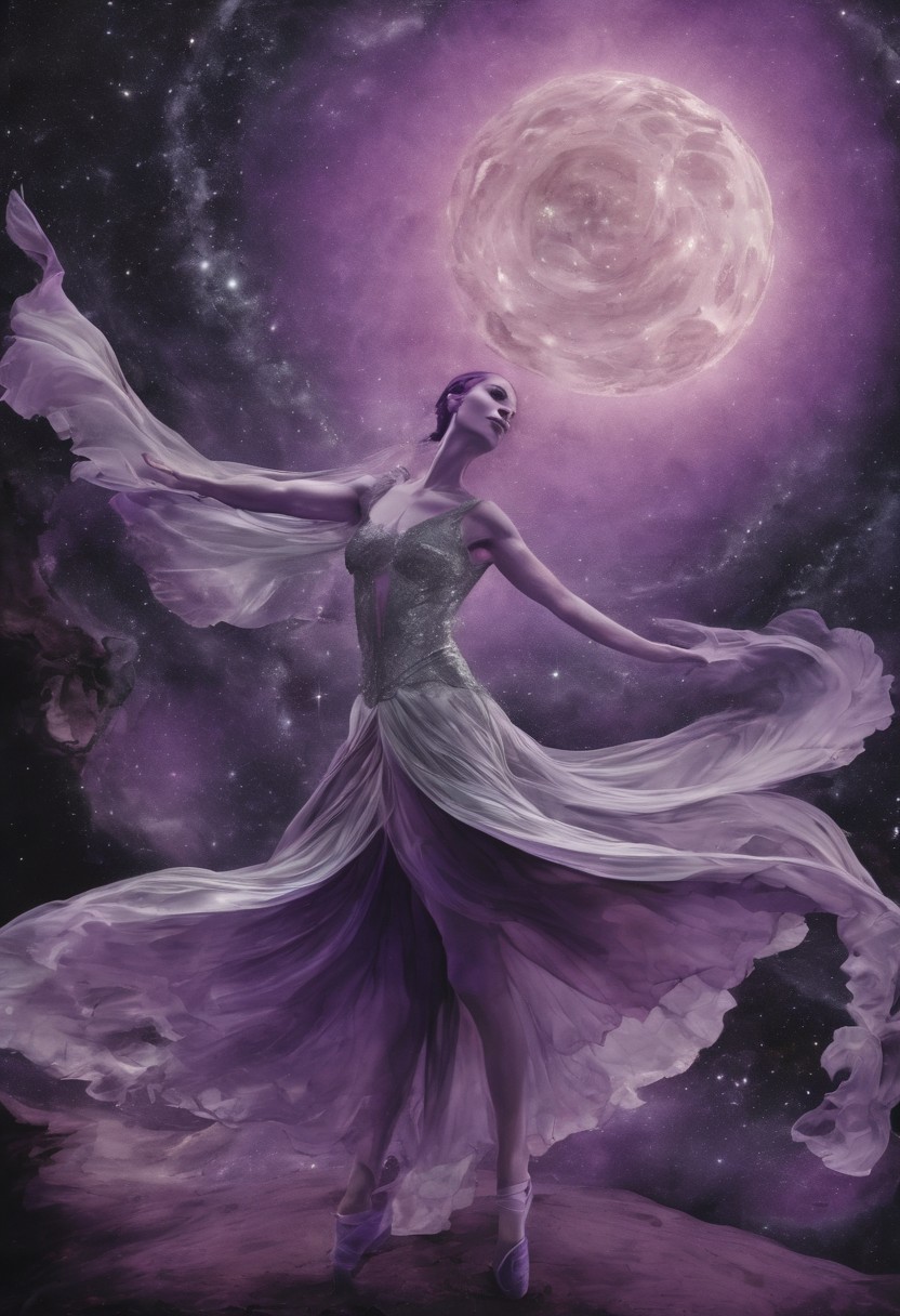 (thin, fine fractal glossy vivid colored ink sketch shiny contours outlines of a perfect physique female silhouette:1.3)
Watercolor Art, Dreamlike, soft-edged, (pastel shades),Resounding, intricate, (spectral colors), (an avant-garde piece of Abstract Fauvist Sound Art, The Sonic Sylph),
Veiled Echo of a Celestial Dancer: Graceful, ethereal, (hand-tinted), (an unmatched piece of Astral Romanticism, The Nebula's Ballet), cosmic stage of constellations, ballerina with a moonlit tiara:2.6 astronomer:0.3, stardust:0.4 dreamer, diary of comets, starlit:1.6, gaze reaching the infinite, silk and starlight as attire, (violet hues and cosmic silver:2.7) tranquil gravitas, choreographer, baroque, twirls witnessed by planets, antique camera obscura, astrophotography, silver gelatin, celestial luminescence, DSLR, 18k uhd, hdr, harmonious balance, conservatory precision, stellar brilliance.
<lora:xl_more_art-full_v1:1>
