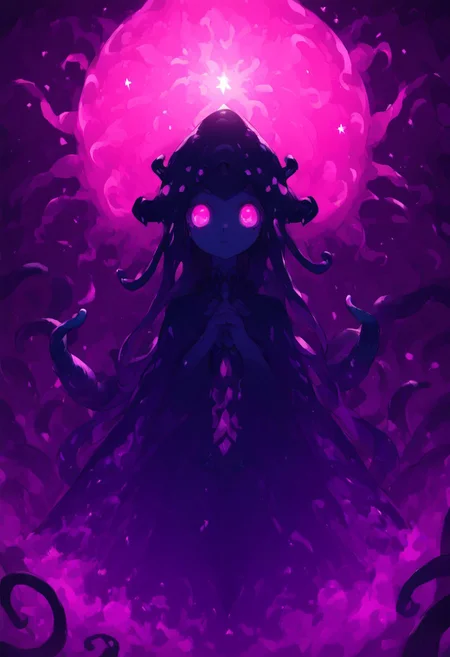 score_9, score_8_up, score_7_up, source_anime,
score_9, score_8_up, score_7_up, score_6_up, score_5_up, score_4_up, 8k, extremely high definition, dramatic lighting, masterpiece,bestquality, extremely detailed, gloomy background, outdoors, depth of field, treacherous mountains, starry night, (dim lighting:1.2), eldritch world background,
BREAK
(((( pink ominous eldritch eyes)))) floating in void, ringed eyes, cross horror star vine tentacles explosion in the sky,
BREAK