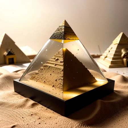 (pyramid:1.1), (sand:1.1), yellow, egypt, snowglobe, centered, 8k, F2.8, RAW Photo, ultra detailed, extremely detailed <lora:Snow_Globes:1>