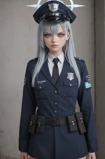 Stable_Yogis_PDXL_Positives, looking at viewer, 1girl, valkyrie police academy student \(blue archive\), blue archive ,cowboy shot br4c3f4c3 <lora:Braces_Only:1.0><lora:ttokgirls:0.05>
