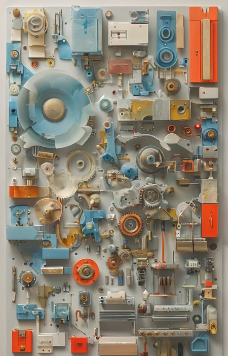 masterpiece,best quality,<lora:tbh244-sdxl:0.9>,illustration,style of Exploded assembly
animals