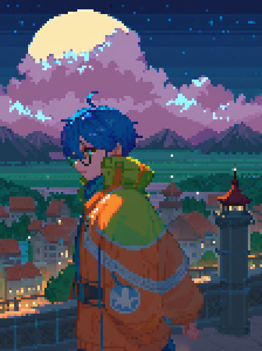 score_9, score_8_up, score_7_up, PDXL, <lora:HyperLightDrifterV1_Merged:1>, pixel art, hyperlight, hyper light drifter, 
{ floating islands, cherry trees, temple, glowing runes, dead giant creature, night, night sky|
forests, lake, mountains, detailed sun, reflections|
skyscraper, slightly overgrown, snow, night, night sky|
a walkway in the middle of cherry trees, japanese temple at the end|
city viewed from a top of a mountain, night, night sky}