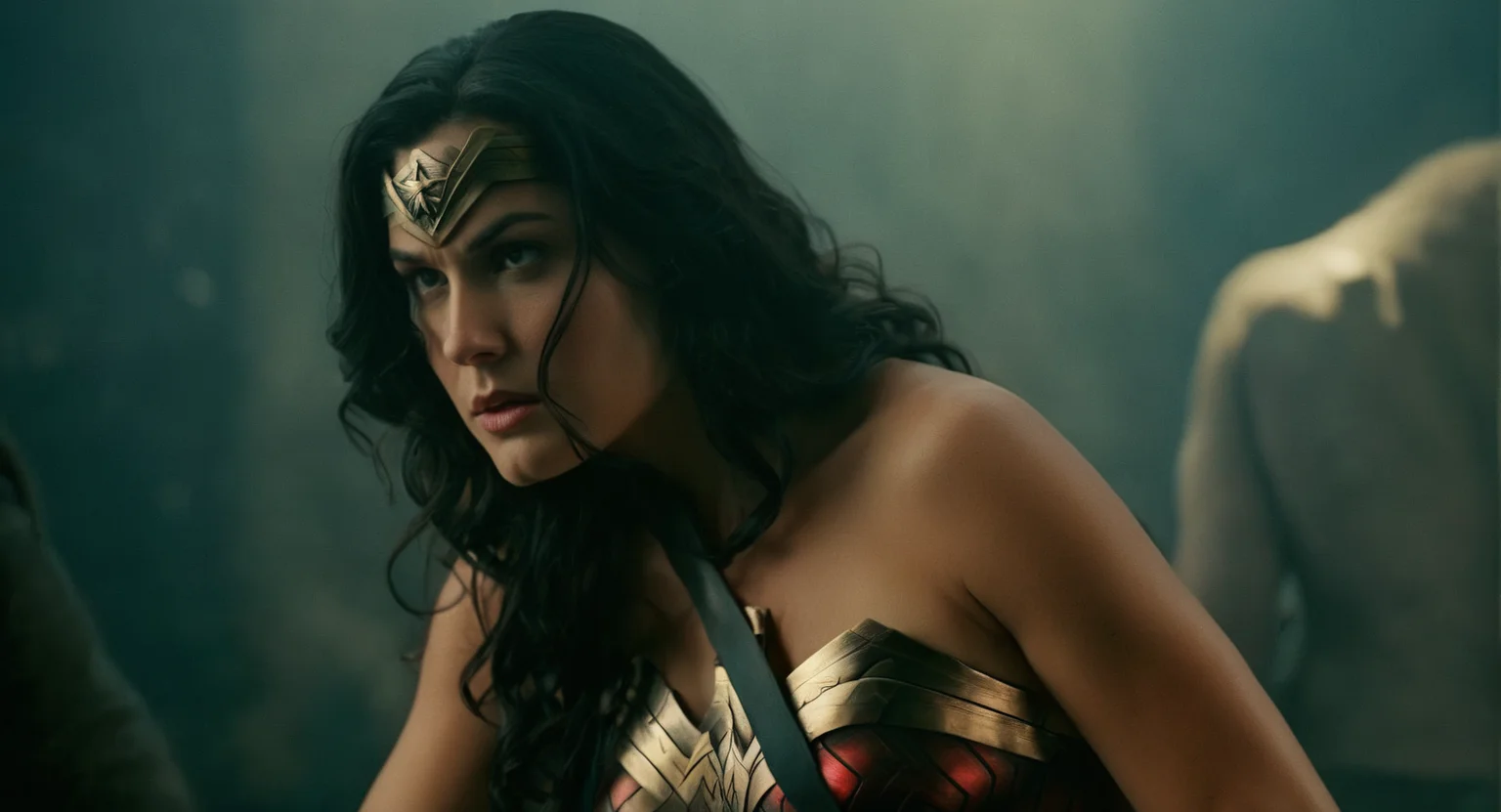 cinematic film still of Cinematic Film stock footage in (arri alexa style) Kodak film print, <lora:Wonder Woman:1> Wonder Woman a naked breasts woman, shallow depth of field, vignette, highly detailed, high budget, bokeh, cinemascope, moody, epic, gorgeous, film grain, grainy