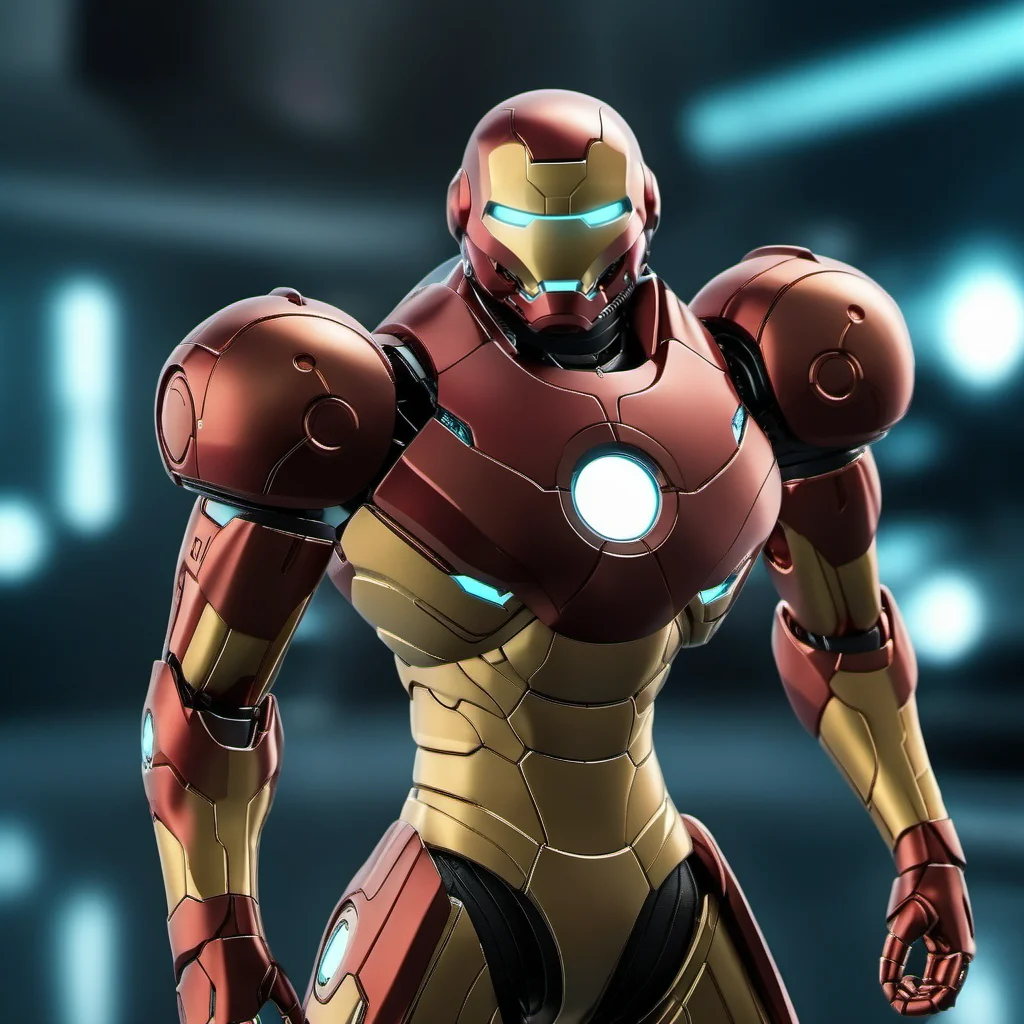cinematic photo a robot as ironman, cyberpunk background <lora:Metroid1024:0.8> . 35mm photograph, film, bokeh, professional, 4k, highly detailed