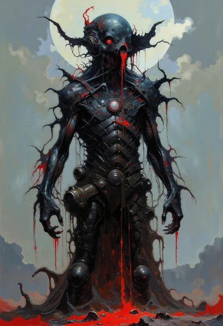 dreamcatcher,already level with God,diabolic,I am death and I am not alone,the digital second coming, learning algorithm,Happiness is an illusion, it's an analog confusion,A million words a second,mechanical implants,metal plates,brutal,cyberpunk,scifi,horror theme,cyber core,cybernetic,dread,terror,disturbing,thrlling,insanity,tension and fear building with every step ,mesmerizing.primal fear,deep contrasting shadows, eerie and foreboding atmosphere,industrial,death metal,
best quality, masterpiece, detailed, UHD, photography cinematic,lots of fine detail,award-winning,vibrant,artstation,(dramatic lighting),Picture-perfect image, more powerful every minute,female focus,gloss,fog,light particles,cyber gothic,renaissance,expressive,glow,gigerpunk,deep darks