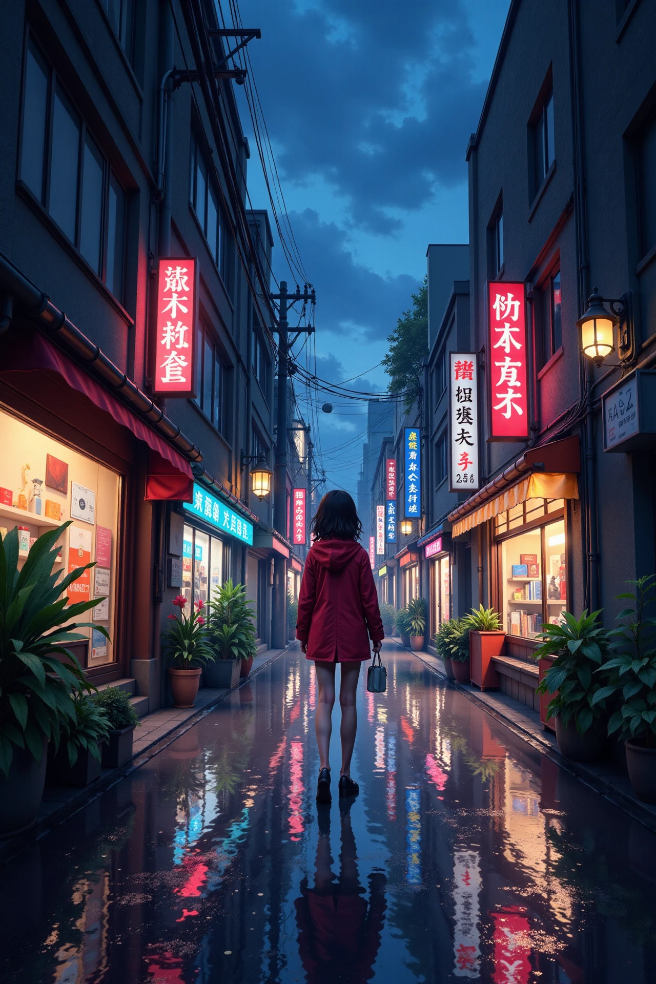 a street underground beautiful  anime landscape, rainy day, woman, very intricate, very detailed, sharp, bright, colorful, <lora:Hand v2:0.5> <lora:Anti-Blur:1><lora:Insane Detail Slider:0.25>  <lora:flux.1_lora_flyway_Epic-detail_v2:0.3> <lora:fluxenhancer:0.25> <lora:ROWER:0.6> <lora:flux-charmer-v1-1:0.4>