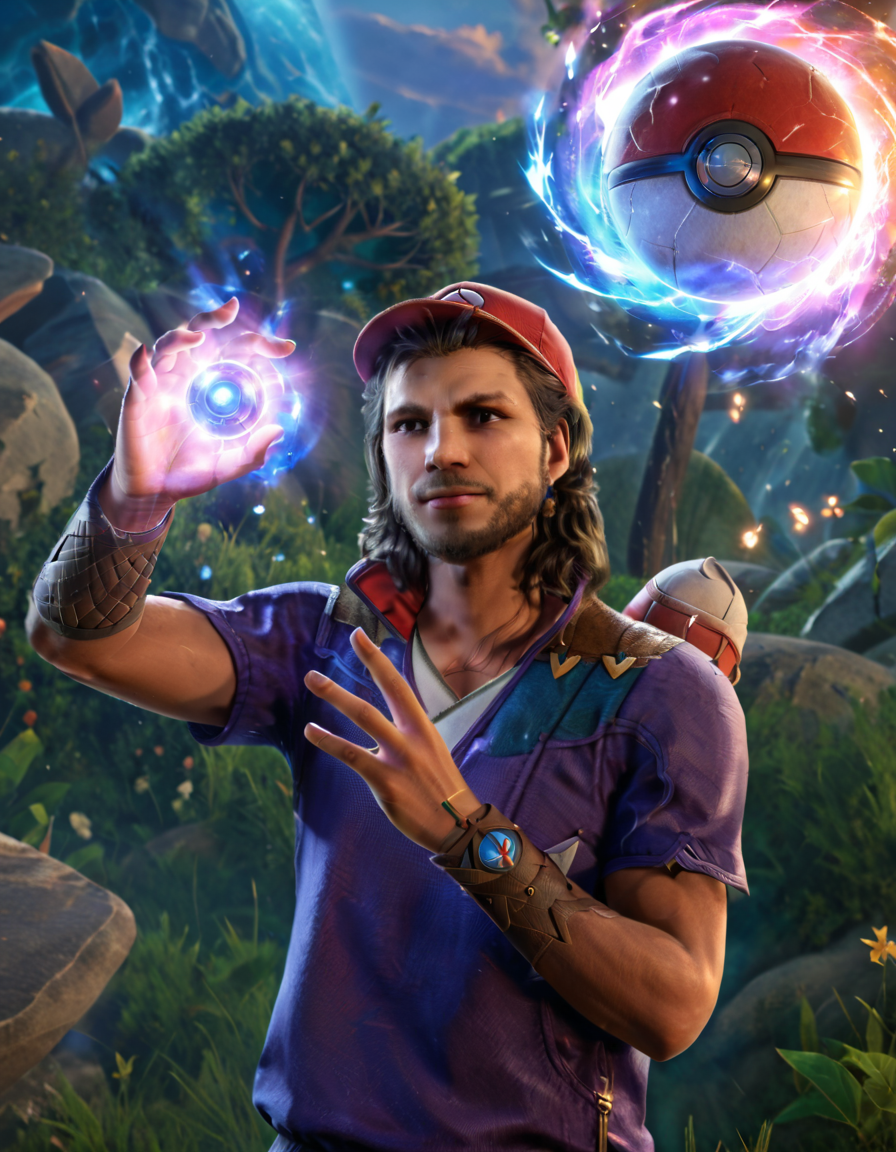 cinematic still man, pokemon trainer, throwing pokeball . emotional, harmonious, vignette, 4k epic detailed, shot on kodak, 35mm photo, sharp focus, high budget, cinemascope, moody, epic, gorgeous, film grain, grainy, man, pokemon trainer, throwing pokeball, deep focus, intricate, elegant, highly detailed, colorful, cinematic, directed, vivid colors, bright, romantic, attractive, novel, fine, full color, sharp, crisp, focused, professional,, ambient light, designed, background, charming, very coherent, perfect, pretty, innocent, artistic, best, dramatic, dynamic