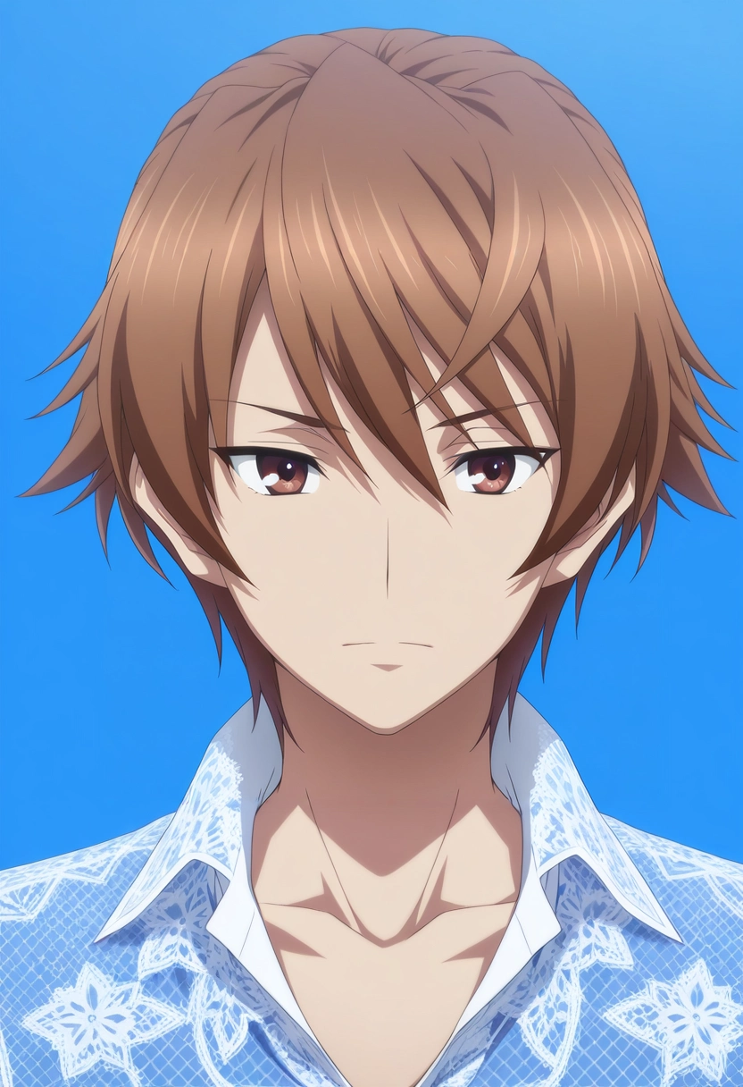 masterpiece, best quality, intricate details, (realistic:0.6), looking at viewer, 1boy, solo, male focus, <lora:takeya_iizuka_ilxl:0.92>, takeya_iizuka, brown hair, brown eyes, short hair, ,
