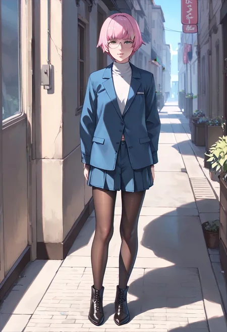 <lora:sdxl_lightning_8step_lora:1> <lora:Fixhands_anime_bdsqlsz_V1:1>score_9, score_8_up, score_7_up, best quality, uncensored, source_anime, intricate details, high quality, perfect anatomy BREAK
1girl, solo, full body,
 <lora:gis-esakipurin_XL(pony)notag:1>
