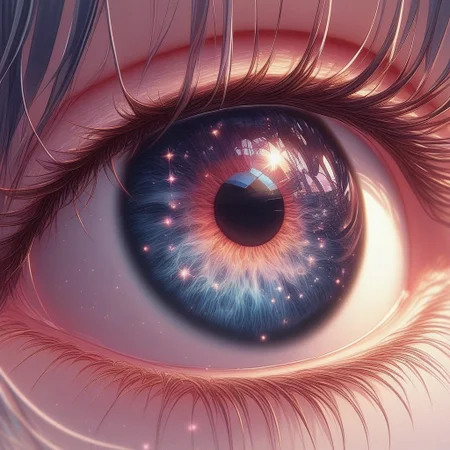 High definition anime eye