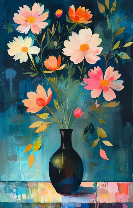 masterpiece,best quality,<lora:tbh199-sdxl:0.9>,illustration,style of Rosina Wachtmeister decaying peonies