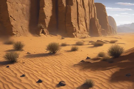 (masterpiece:1,2),best quality,masterpiece,highres,original,extremely detailed wallpaper,(extremely detailed CG:1.2),(drawing:1.4),paintbrush,Perfect Light,Perfect Shadow,desert, rock,wall