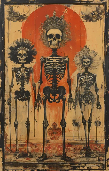 masterpiece,best quality,<lora:tbh238-sdxl:0.9>,illustration,style of Ravi Zupa, portrait of family