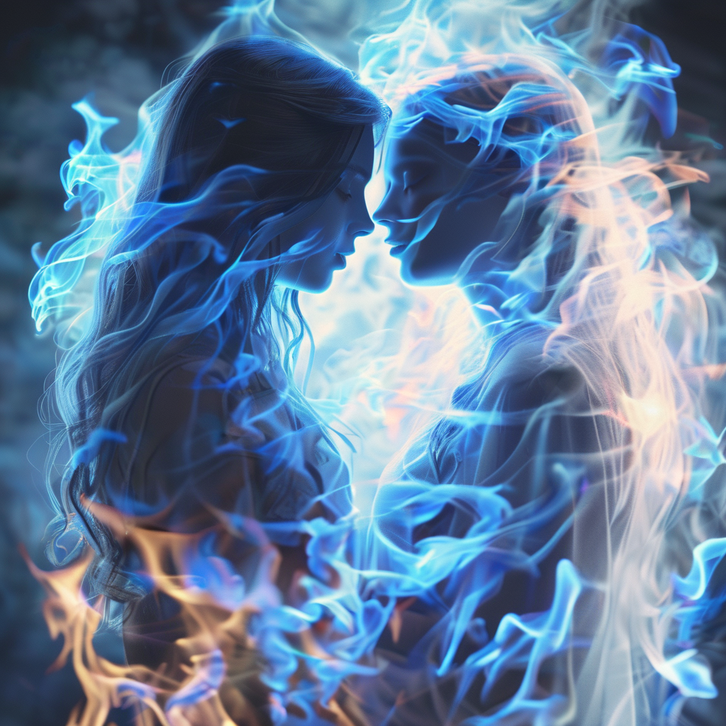 blgas girl and ghost in love, very detailed <lora:blgas:1>