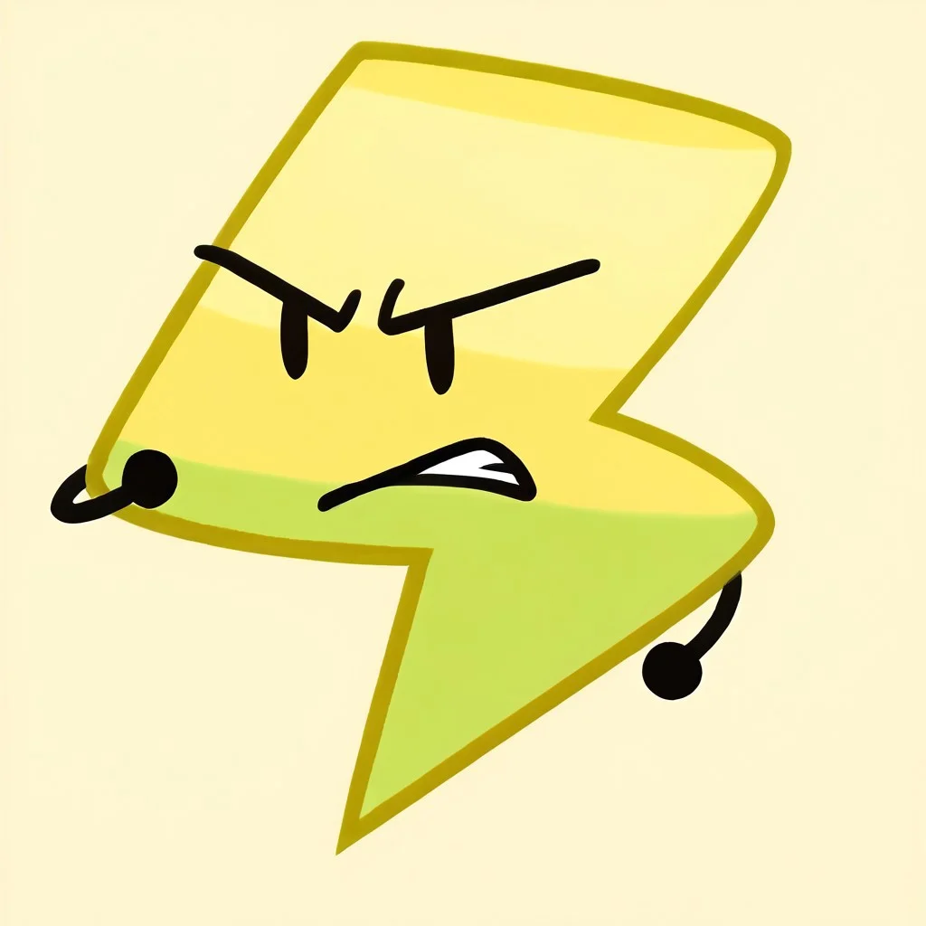 score_9, score_8_up, score_7_up, solo, Lightning bolt, angry, white background, arms in fighting position