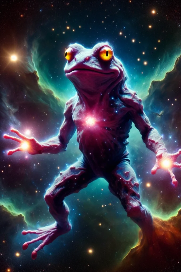martius_nebula infamous meme frog man <lora:Cosmic_Nebula_Style:1.0>
