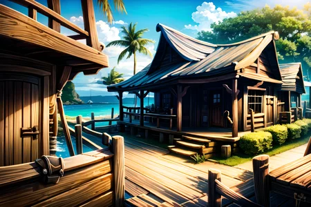 <lora:PirateRealms:1> PiRe, pirate tavern, in the caribbean, best quality, masterpiece, <lora:more_details:0.65>