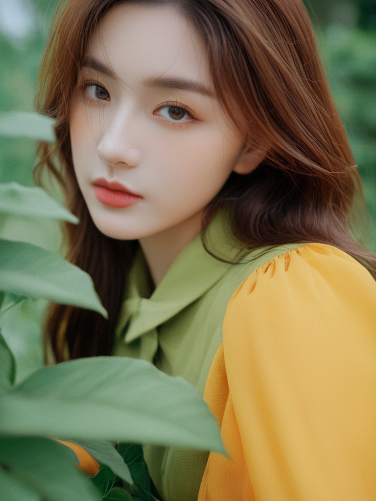realstic,portrait,1girl detailed, surreal gradient contemporary, nature, photography, photography-color, portraits, street-art, urban-life, vibrant (lofi, analog, kodak film) Marta Bevacqua