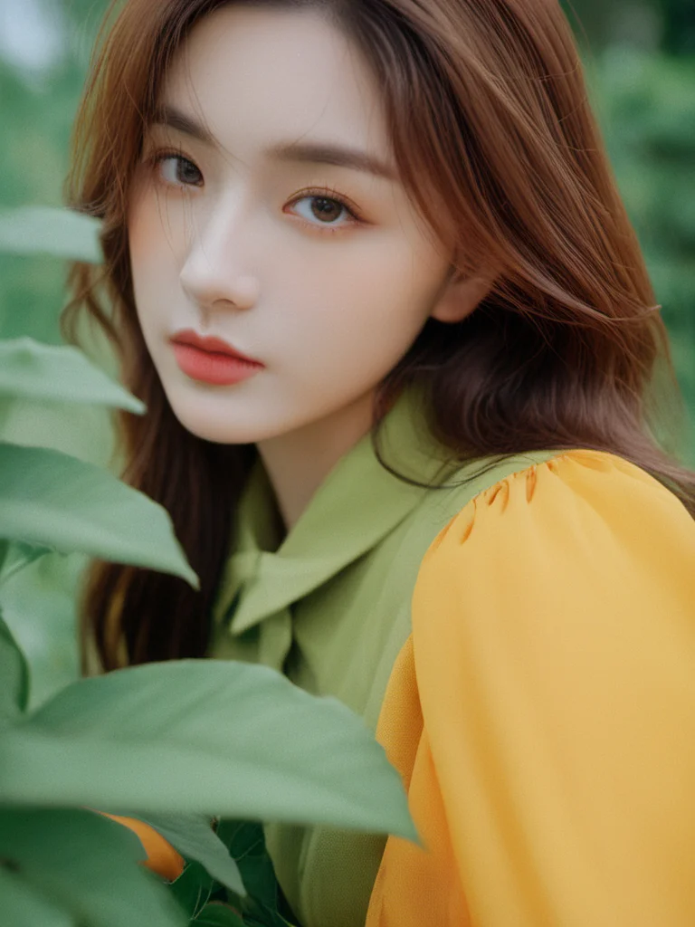 realstic,portrait,1girl detailed, surreal gradient contemporary, nature, photography, photography-color, portraits, street-art, urban-life, vibrant (lofi, analog, kodak film) Marta Bevacqua
