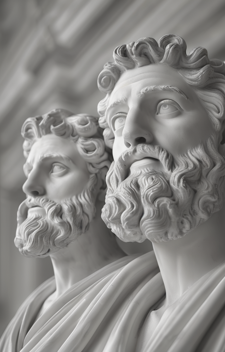 masterpiece,best quality,<lora:tbh59-sdxl:0.75>,illustration,A gypsum sculpture style, portrait of family