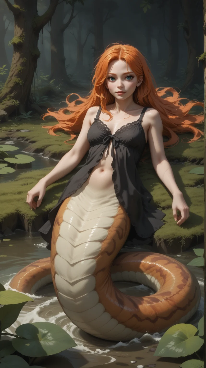 score_9, score_8_up, score_7_up, score_6_up, score_5_up, <lora:NagaPDXL_V2:0.8> naga, 1girl, :|, laying down, Babydoll top, messy waves, , full body view, in location indoor rainforest, best quality, masterpiece
<lora:dmd2_sdxl_4step_lora:0.7>