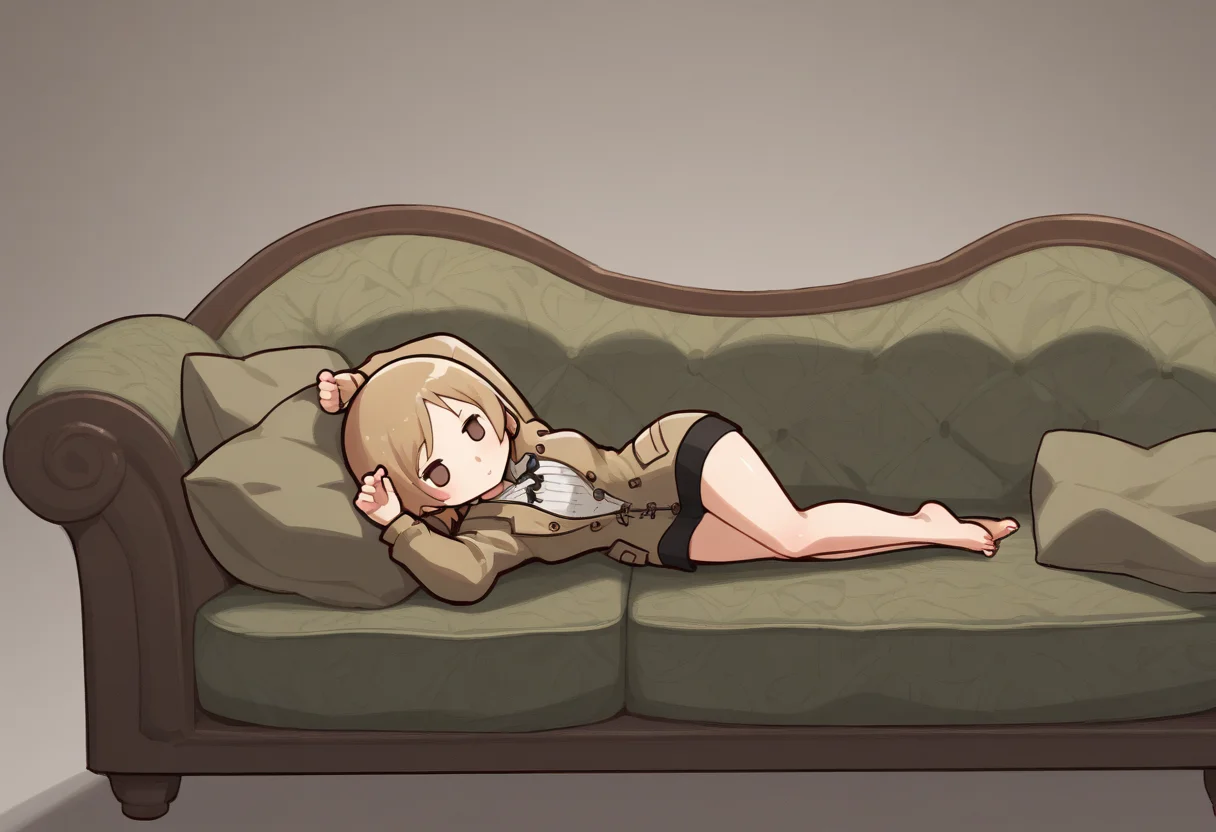 score_7_up, source_anime, uncensored BREAK
1girl, solo, <lora:draw_me_french_girl_meme:1> modeling, couch, chibi, dress, jacket