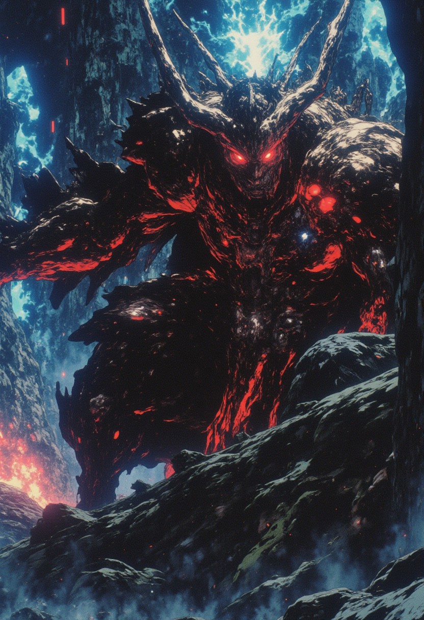 cinematic film still award winning photo of Jormungand the world serpent, intense coloring,the coming of Ragnarok, despair,wide depth of field, vignette, highly detailed, high budget, bokeh, cinemascope, moody, epic, gorgeous, film grain, grainy,anime, cyberpunk, Comic book style,CAICO