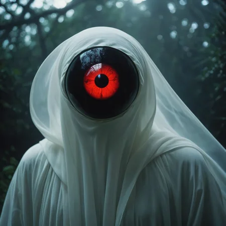 (a floating gaseous eyeball), creature, horror, red sharingan, black cross, ectoplasm, ghost, translucent, (nightmare), chaos, masterpiece, best quality, (intricate details), (****), eldritch, glow, glowing eyes, horror, misty, ectoplasm, translucent, volumetric lighting, unique pose, dynamic pose, dutch angle, 35mm, anamorphic, lightroom, cinematography, film grain, HDR10, 8k hdr, Steve McCurry, ((cinematic)), RAW, color graded portra 400 film, remarkable color,