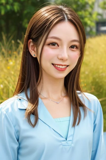 Office lady in suit , Full body,  dedicated nipple, Innocent, downblouse, Thin eyebrows, thin lips, pale lips, backlightvarious hair styles,  Medium hair, Small lips,(straight hair)Lateral face,  various facial expressions , detailed nasal bridge, whole body, detailed philtrumdeep Smiles lines, no makeupvarious poses, various postures, small breasts , Medium length hair, light brown hair ,  best quality, photo realistic, masterpiece, extremely detailed face, detailed nose, detailed eyes , dedicated eyes,  double eyelids, fair eyebrows, full body, whole body, side parting hair, windy, symmetrical eyes, very detailed eyes, detailed iris, fine eyebrows, long eyelashes  silky hair, perfect white teeth, watery eyes, dedicated fingers, smaller headsmile dimples, necklace, skin blemishes, perfect fingers, ear pins, small mouth, yellow Chinese skin