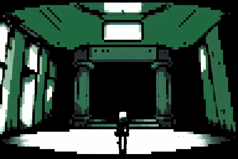 highly insanely detailed, masterpiece, top quality, best quality, highres, 4k, 8k, RAW photo, (very aesthetic, beautiful and aesthetic),  
tsutomu nihei,nihei_tsutomu,blame!,blame gakuen!,abara,TNstyle,sidonia_no_kishi,(deep horizon,tunnel,giant room,sidonia \(ship\),hangar,stairs,mausoleum,megastructure in background,lab,space,spacecraft,tower), 
<lora:ABARA:0.8>, 
(1girl:1.3), 
solo focus, 
(pure green background,transparent background:1.2),âââ